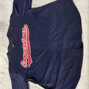 Cooperstown Jersey Size XL Color Blue, White and Red